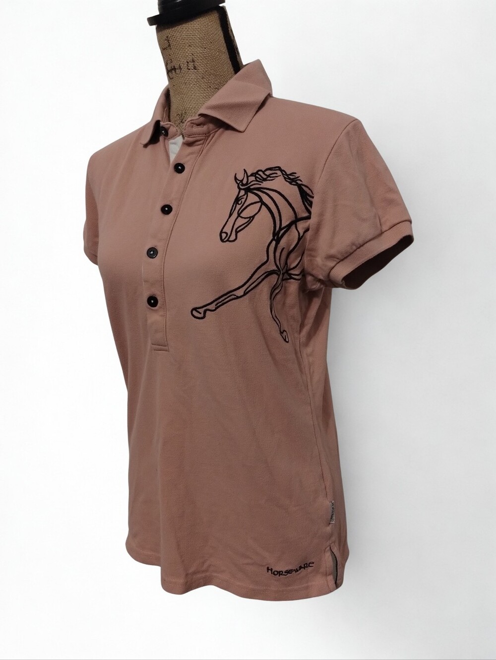 Horseware Ireland Polo Embroidered Shirt Women's Shirt Size L
